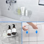 Plastic Wall Mount Organizer With Self Adhesive Tape