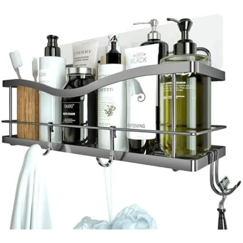 Wall Mounted Shower Organizer with Strong Suction & Soap Bar Holder –  BlessMyBucket