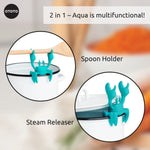 Non Slip Spoon Holder Stove Organizer And Steam Releaser