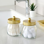 Mason Jar Decor Bathroom Vanity Storage Organizer Canister