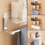 Hand Towel Holder With Shelf for Bathroom