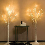 96 LED Birch Tree Lights for Outdoor Thanksgiving Decorations