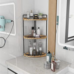 3-Tier Corner Bathroom Organizer Countertop for Storage