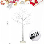 96 LED Birch Tree Lights for Outdoor Thanksgiving Decorations