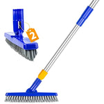 Extendable Durable Handle Grout Cleaner Brush Set Of 2