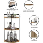 3-Tier Corner Bathroom Organizer Countertop for Storage