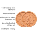 Goodful Brown Sugar Saver And Softener Disc With Elegant Leaf Design 2 Pack