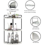 3-Tier Corner Bathroom Organizer Countertop for Storage