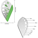 9 Holes Stainless Steel Kale Leaf Stripping Zip Tools