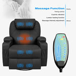 Recliner With Massage And Heating Functions