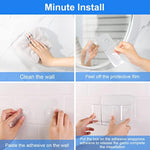 Plastic Wall Mount Organizer With Self Adhesive Tape