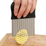 Crinkle Potato Cutter With Upgraded Stainless Steel Blade