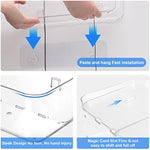 Plastic Wall Mount Organizer With Self Adhesive Tape