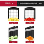 Multi-Blade-French-Fry-Cutter-&-Veggie-Dicer-With-Catch-Tray,-Fingerguard-And-More-Kitchen-Gadgets