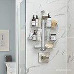 Over-Door Shower Caddy Stainless Steel and Anodized Aluminum