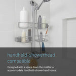 Over-Door Shower Caddy Stainless Steel and Anodized Aluminum