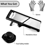 Adjustable Mandolin Slicer Vegetable Slicer For Onion Potato Carrot With Cut Resistant Gloves