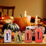 4 Pcs Rustic Thanksgiving Farmhouse Home Decor Signs