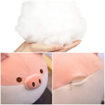 Soft Fat Pig Hugging Ow Cute Piggy Stuffed Doll Toy Gifts For Bedding Kids Birthday Valentine Christmas Pink 15 7