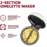 Non Stick Omelet Frittata Maker Makes 2 Individual Portions Quick Easy