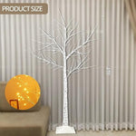 96 LED Birch Tree Lights for Outdoor Thanksgiving Decorations