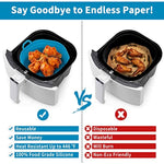 2 Pack Reusable Airfryer Basket Tray Accessories