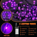 Halloween Decorations 6.6Ft Diameter 208 LED Halloween Lights with 8 Modes