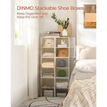 Clear Shoe Storage Organizer, Space Saving for Closet