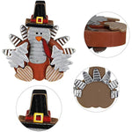 Wooden Indoor Tabletop Turkey Decor for Thanksgiving