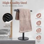 T-Shape Stainless Steel Hand Towel Holder for Bathroom