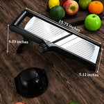 Adjustable Mandolin Slicer Vegetable Slicer For Onion Potato Carrot With Cut Resistant Gloves