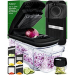 Multi-Blade-French-Fry-Cutter-&-Veggie-Dicer-With-Catch-Tray,-Fingerguard-And-More-Kitchen-Gadgets