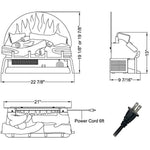 Electric Fireplace Log Set