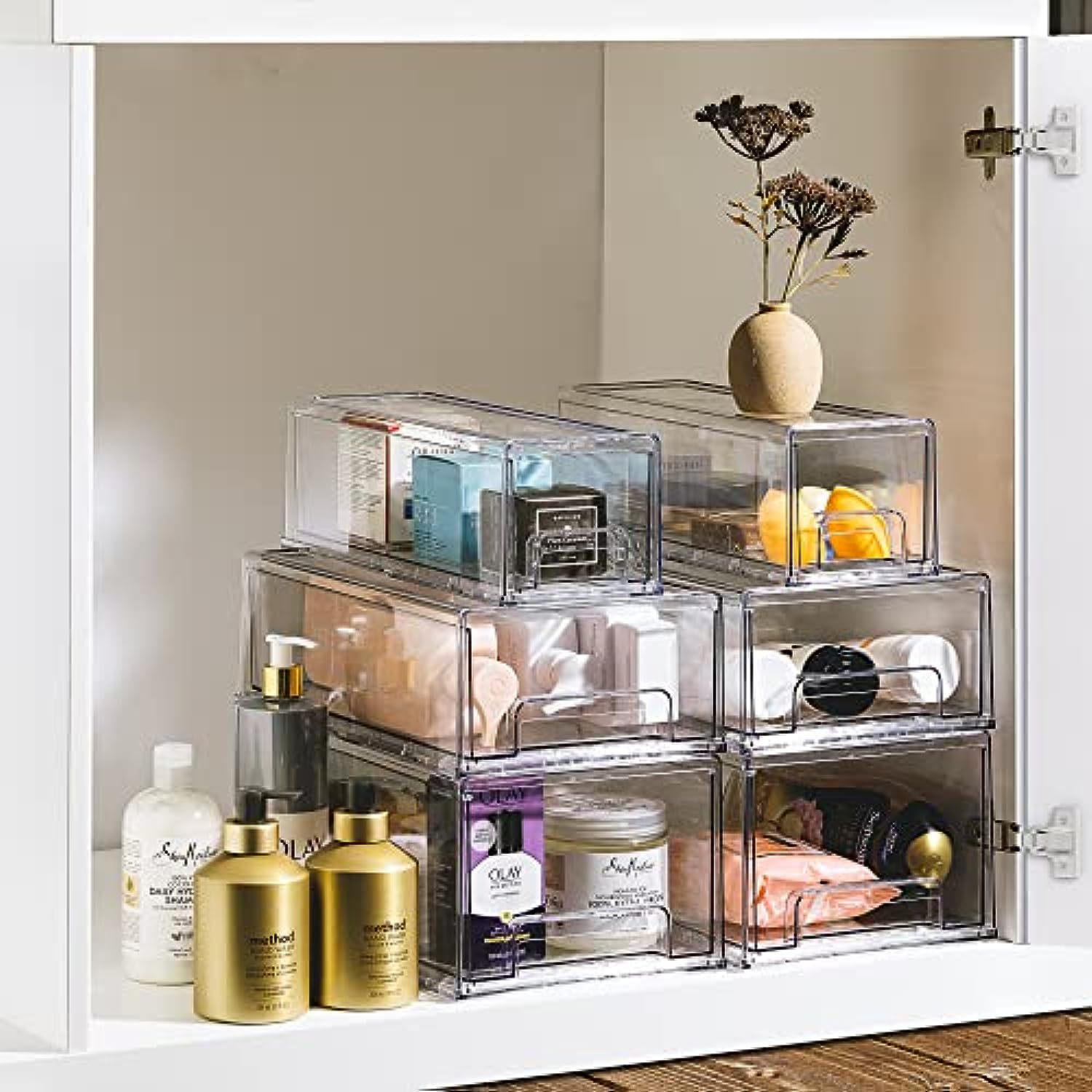 Clear Stackable Pull Out Refrigerator Organizer Bins – BlessMyBucket