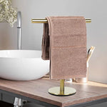 T-Shape Stainless Steel Hand Towel Holder for Bathroom