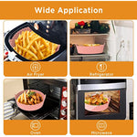 2 Pack Reusable Airfryer Basket Tray Accessories