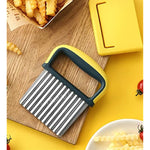 Crinkle Potato Cutter With Upgraded Stainless Steel Blade