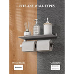 Hand Towel Holder With Shelf for Bathroom