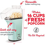 Hot Air Popcorn Popper Maker With Measuring Cup