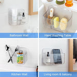 Plastic Wall Mount Organizer With Self Adhesive Tape