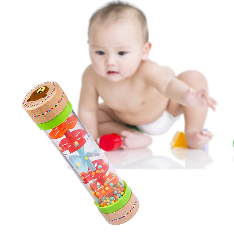 Rainmaker Rain Sticks Mini Wooden Musical Shake Beaded Raindrops Turn Over And Watch The Colorful Beads Flow Down The As It Creates The Sound Of Rain