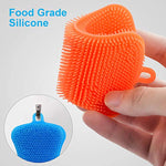 Super Durable Food Grade Silicone Kitchen Sponge 3 Pcs