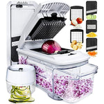 Multi-Blade-French-Fry-Cutter-&-Veggie-Dicer-With-Catch-Tray,-Fingerguard-And-More-Kitchen-Gadgets