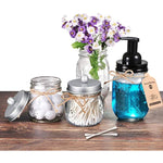 Mason Jar Decor Bathroom Vanity Storage Organizer Canister