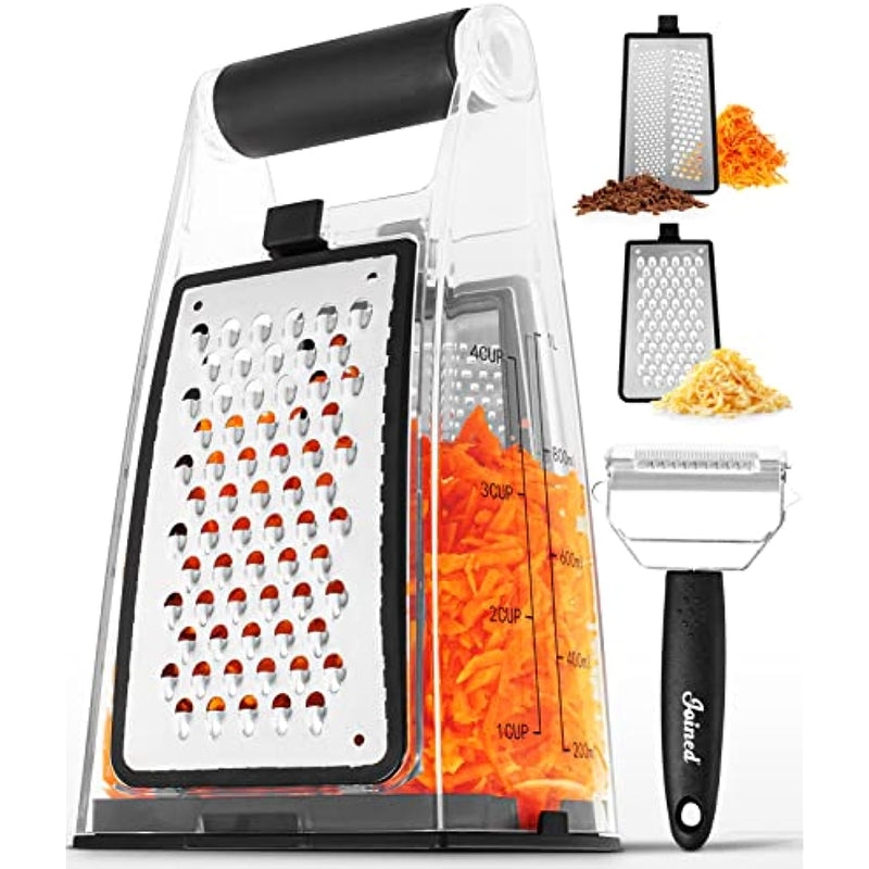 Box-Grater-Cheese-Shredder-Lemon-Zester-Grater