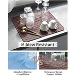 Heat Resistant Dish Drying Mats For Kitchen Counter