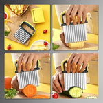 Crinkle Potato Cutter With Upgraded Stainless Steel Blade