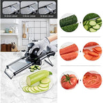 Adjustable Mandolin Slicer Vegetable Slicer For Onion Potato Carrot With Cut Resistant Gloves