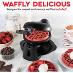 Belgian Waffle Maker With Non Stick Coating For Individual 1 Thick Waffles