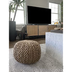 Traditional Cord Boho Pouffe For The Living Room